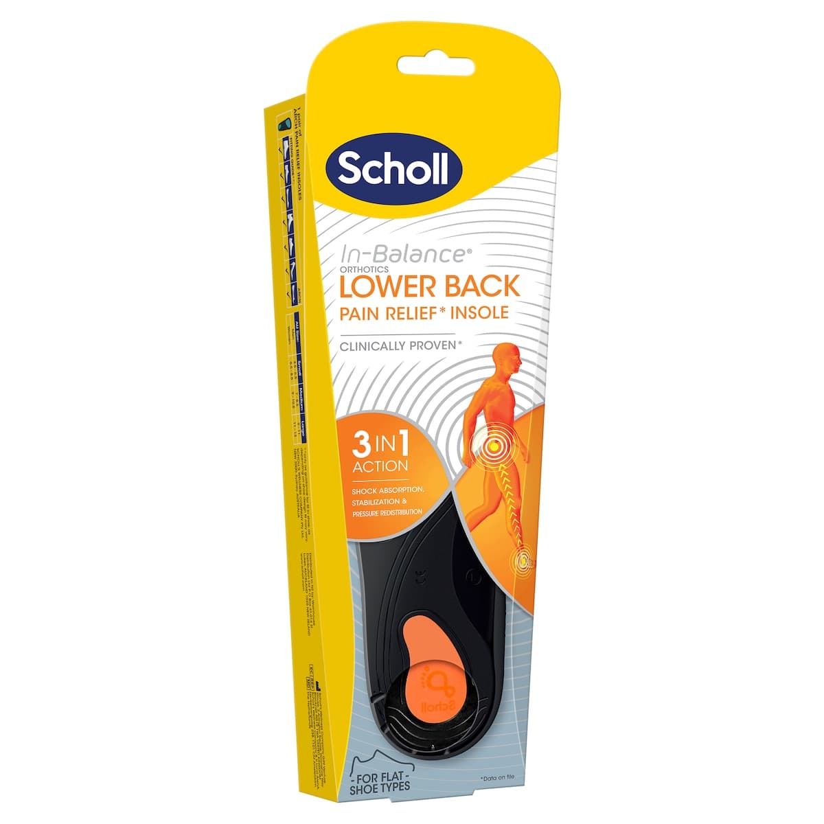 Thumbnail Scholl In-Balance Lower Back Orthotic Insole Large