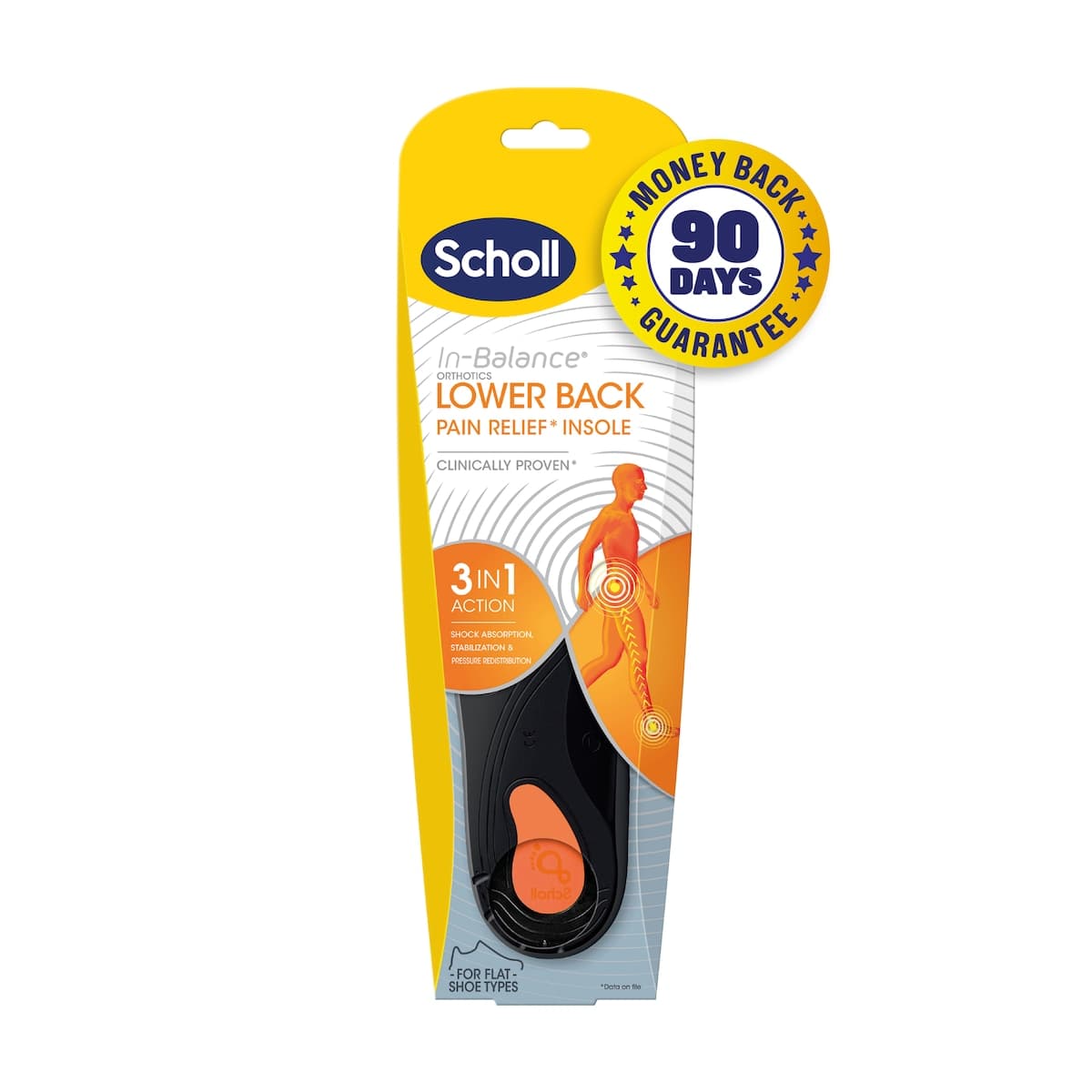 Thumbnail Scholl In-Balance Lower Back Orthotic Insole Large