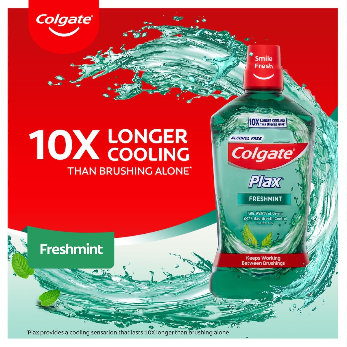 Thumbnail Colgate Plax Alcohol Free Mouthwash Freshmint 1 Litre