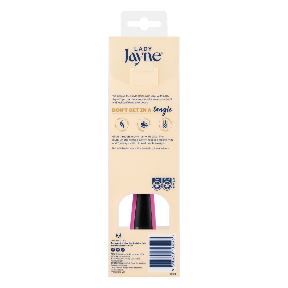 Thumbnail Lady Jayne Tangle Pro Detangling Brush