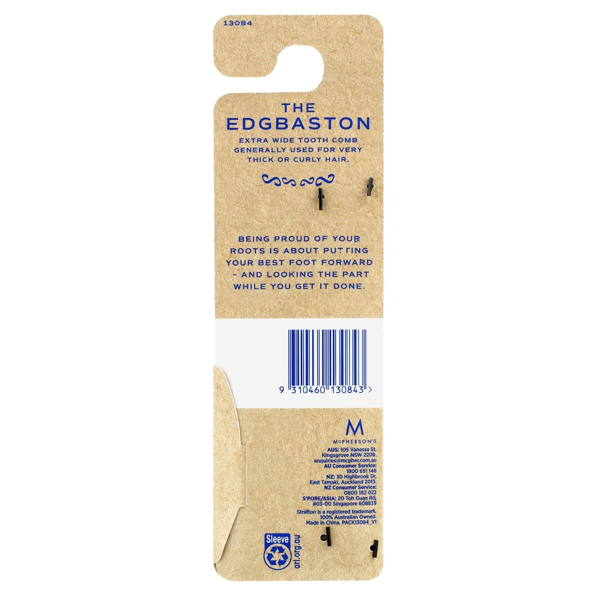 Thumbnail Stratton The Edgbaston Wide Tooth Comb