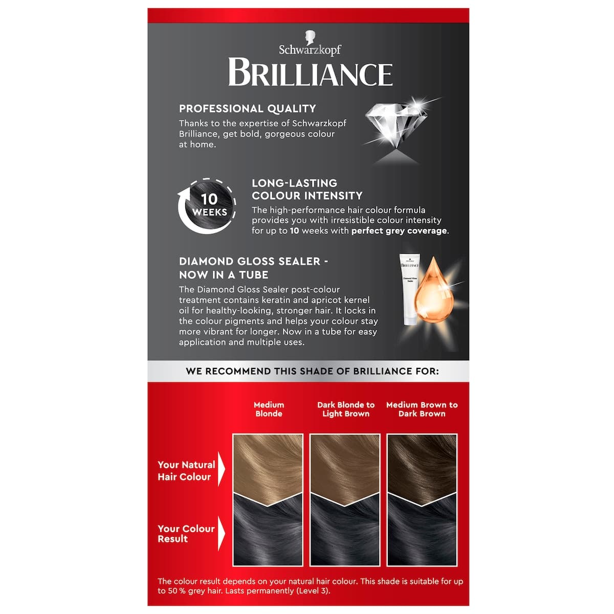 Thumbnail Schwarzkopf Brilliance Permanent Hair Colour 95 Smoky Grey