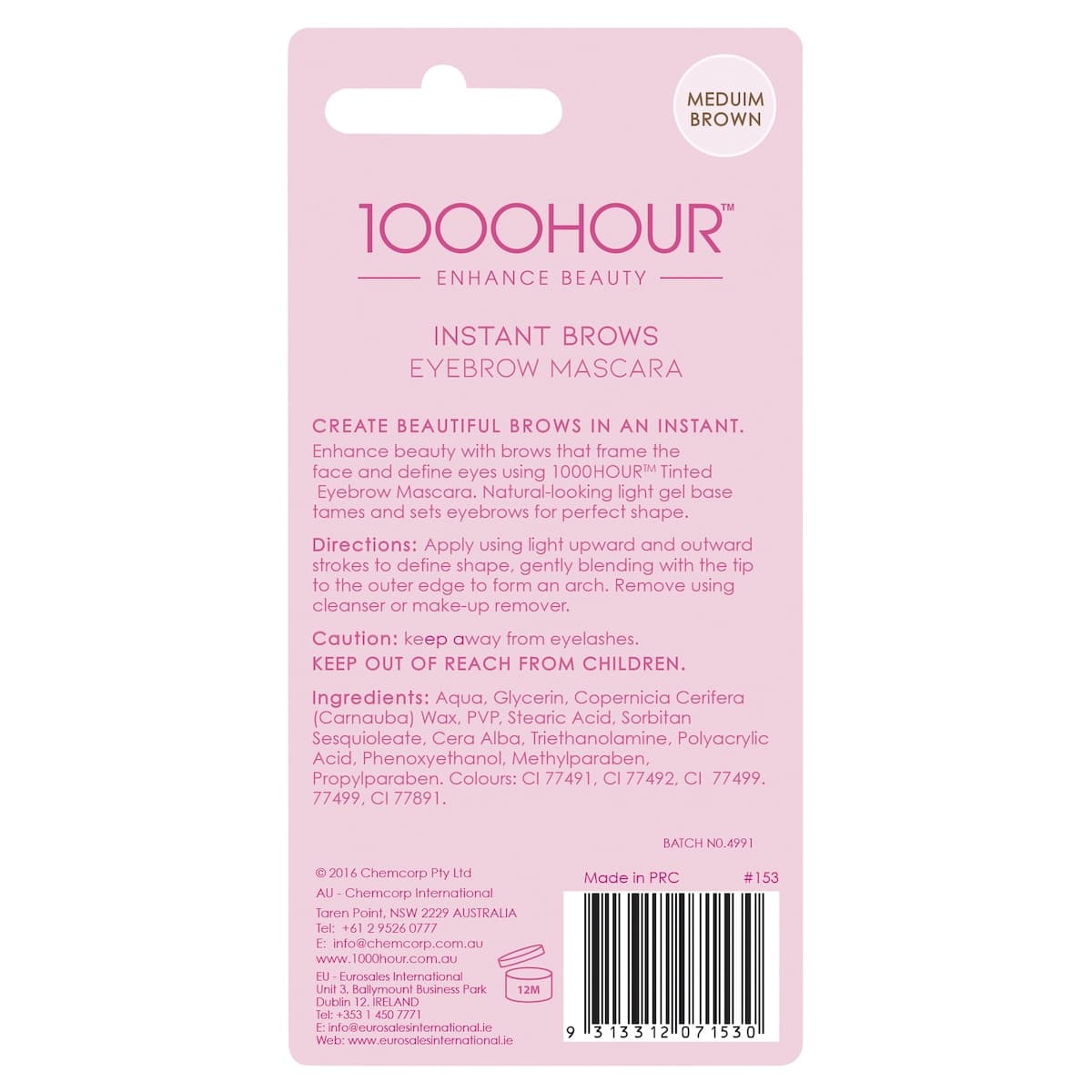 Thumbnail 1000 Hour Instant Brows Mascara Medium Brown