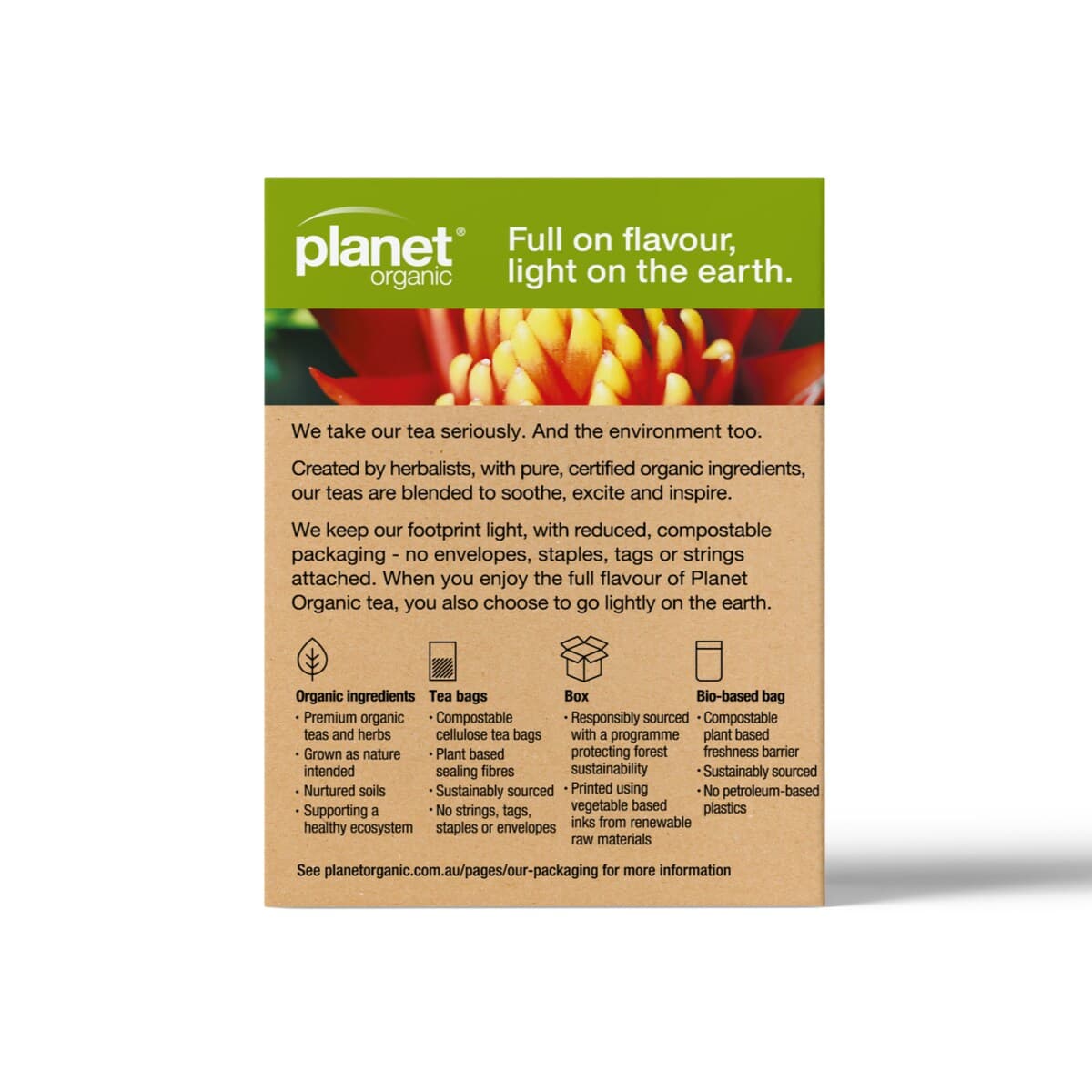 Thumbnail Planet Organic Ginger Herbal Tea 25 Tea Bags