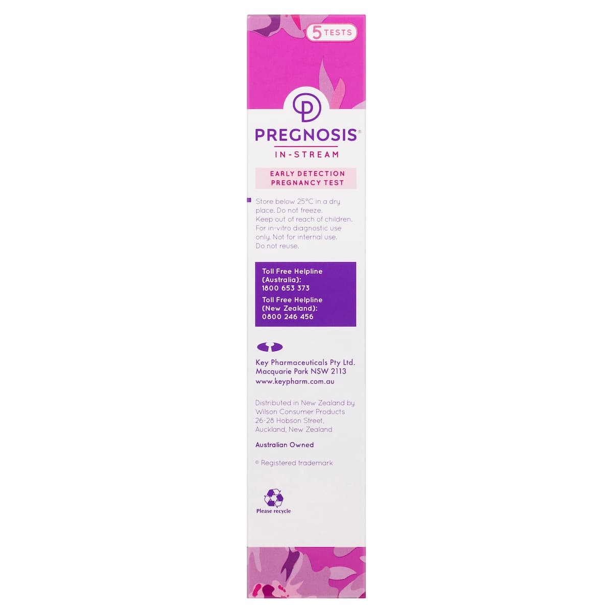 Thumbnail Pregnosis In-Stream Early Detection Pregnancy Test 5 Tests