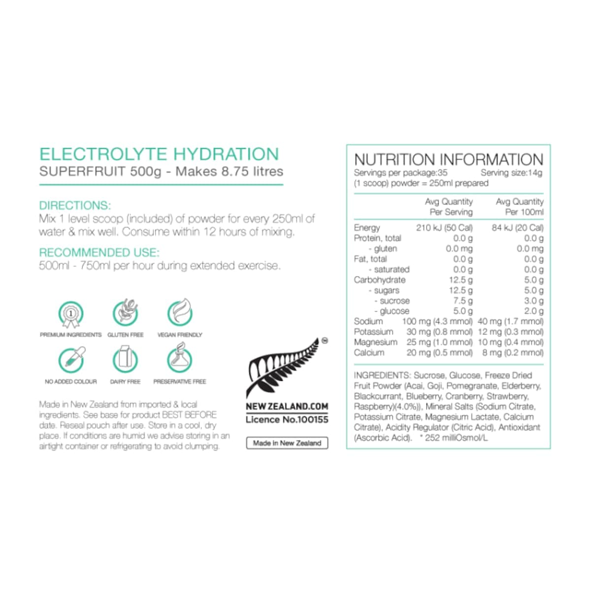 Thumbnail Pure Electrolyte Hydration Superfruits 500G