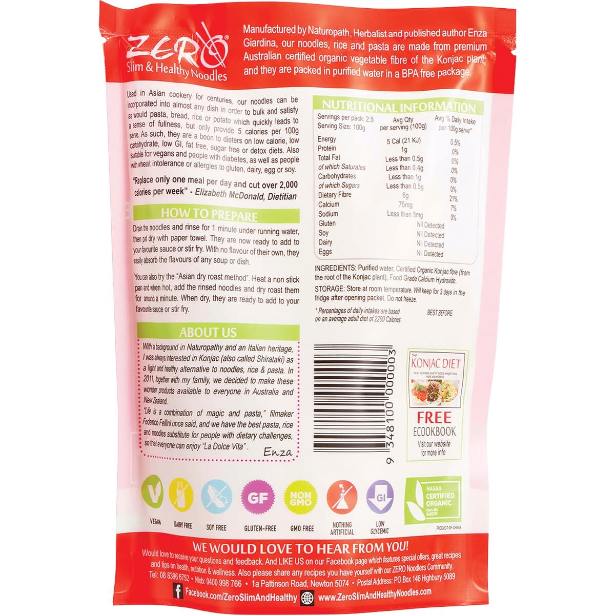 Thumbnail Zero Slim & Healthy Certified Organic Konjac Rice Style 400G