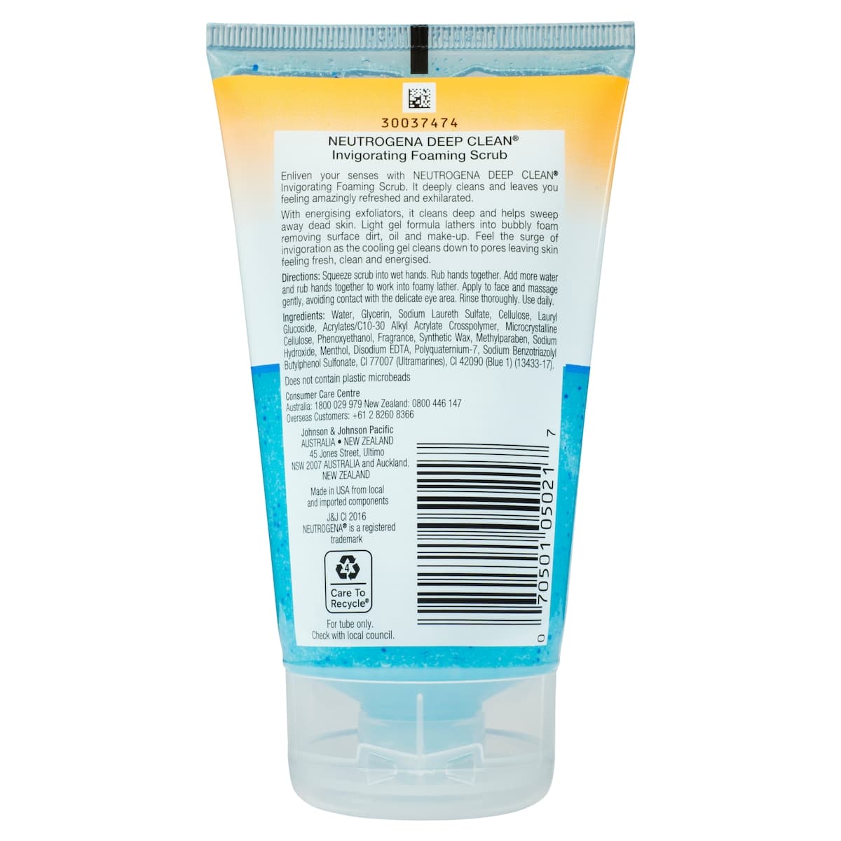 Thumbnail Neutrogena Deep Clean Invigorating Foaming Scrub 125Ml