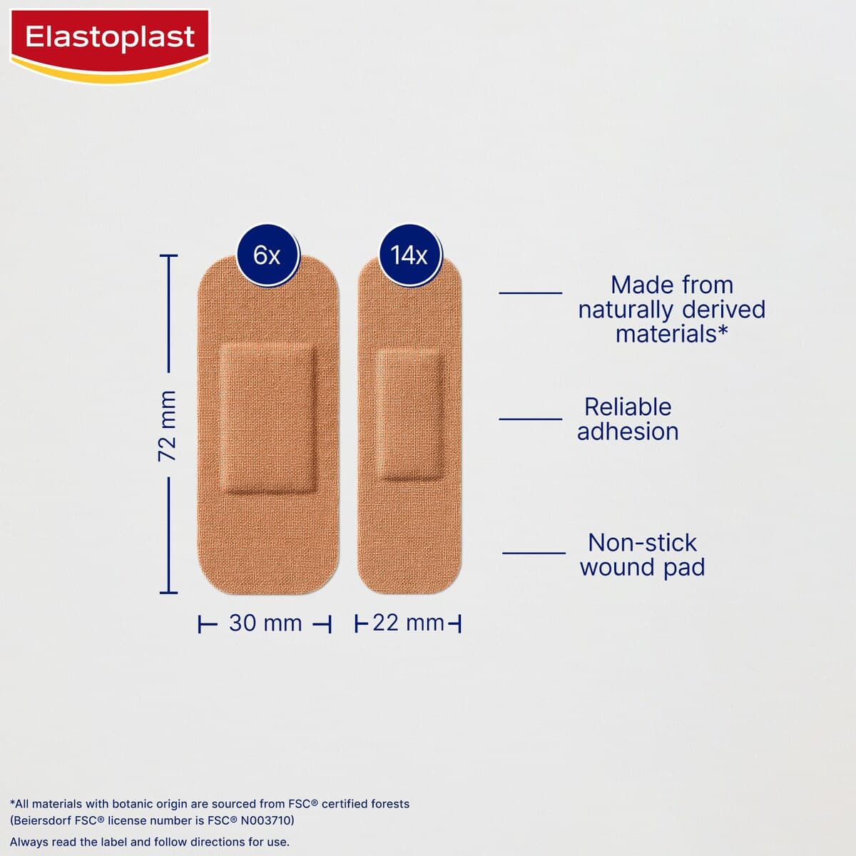 Thumbnail Elastoplast Green & Protect Wound Strips 20 Pack