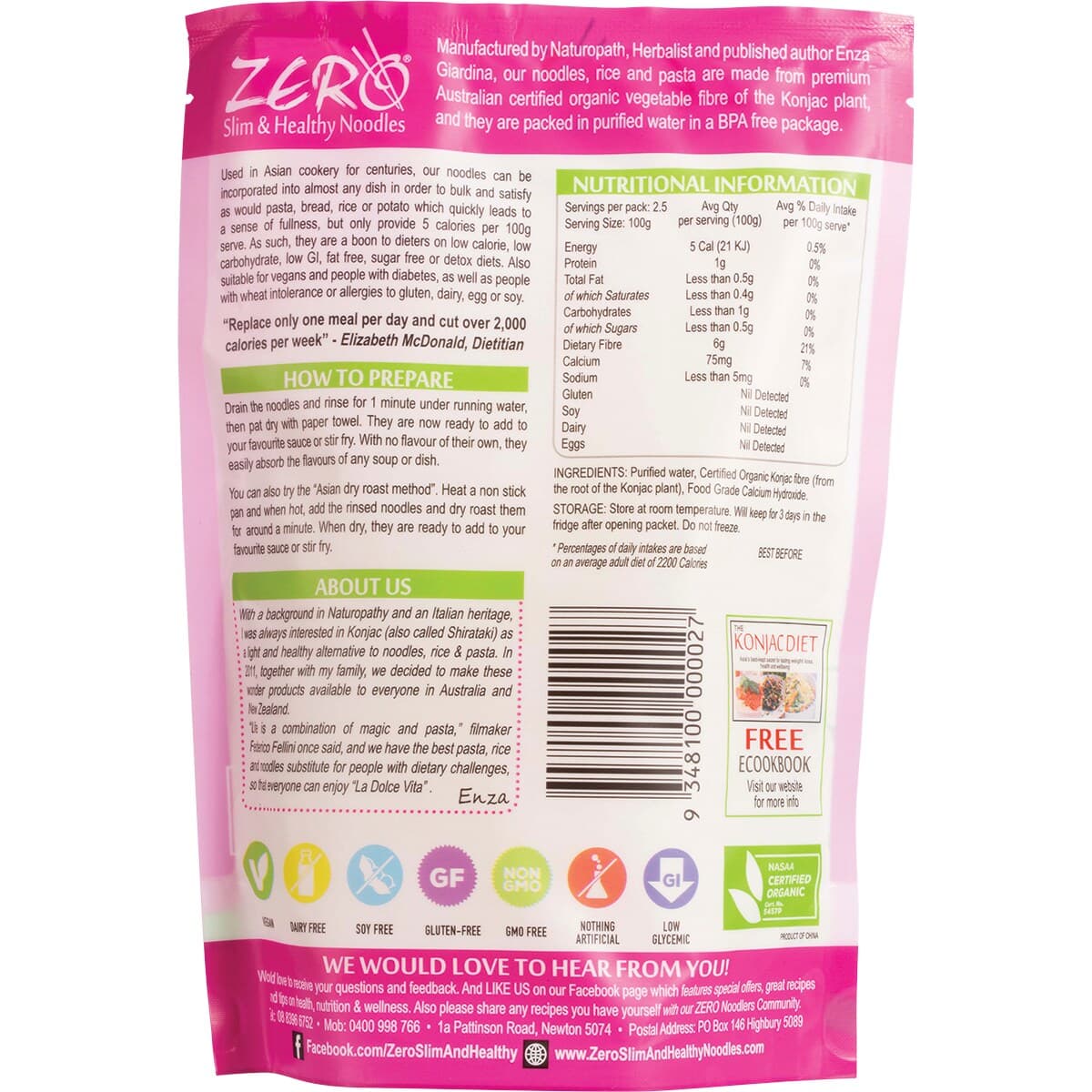 Thumbnail Zero Slim & Healthy Certified Organic Konjac Fettuccini Style 400G