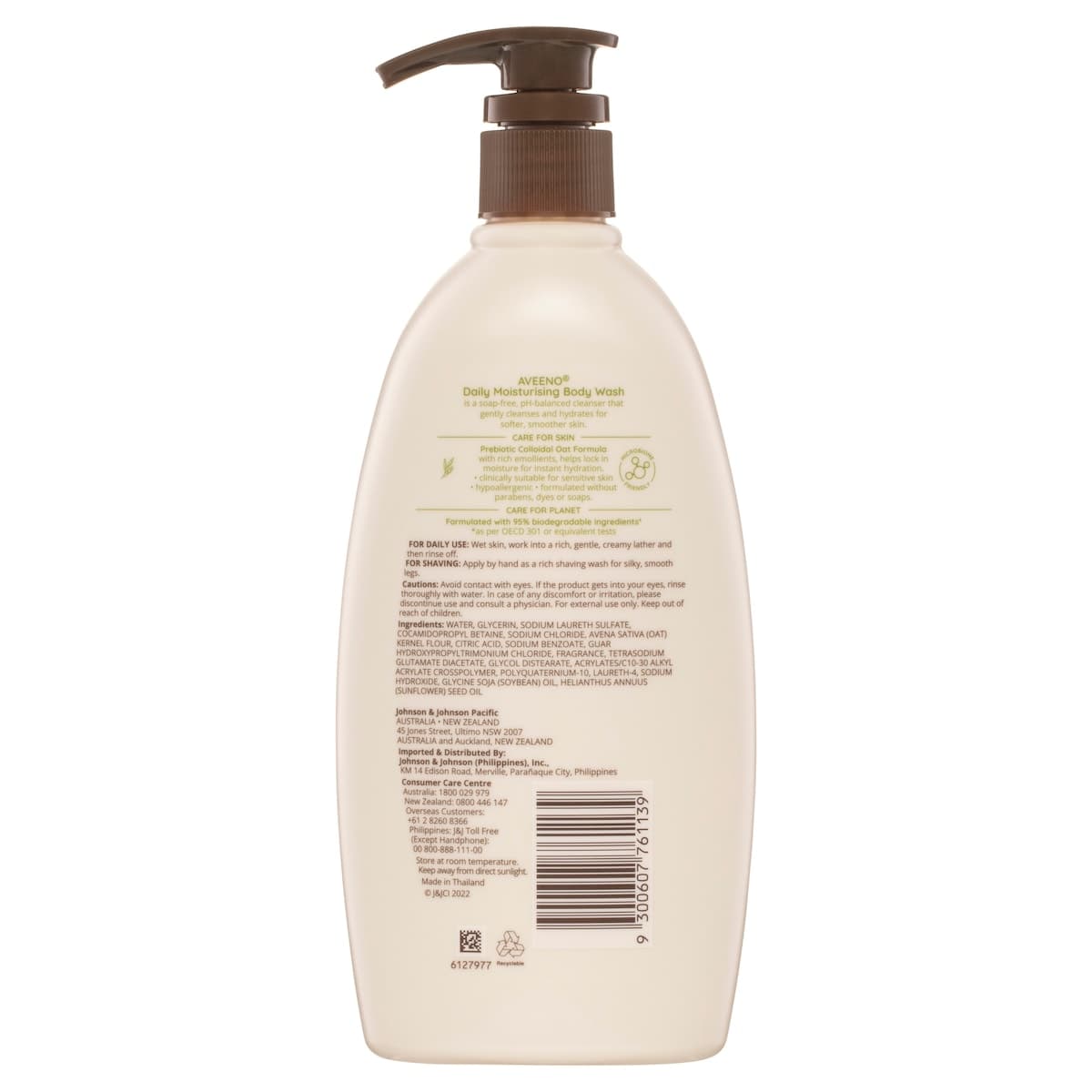 Thumbnail Aveeno Active Naturals Daily Moisturising Body Wash 532Ml