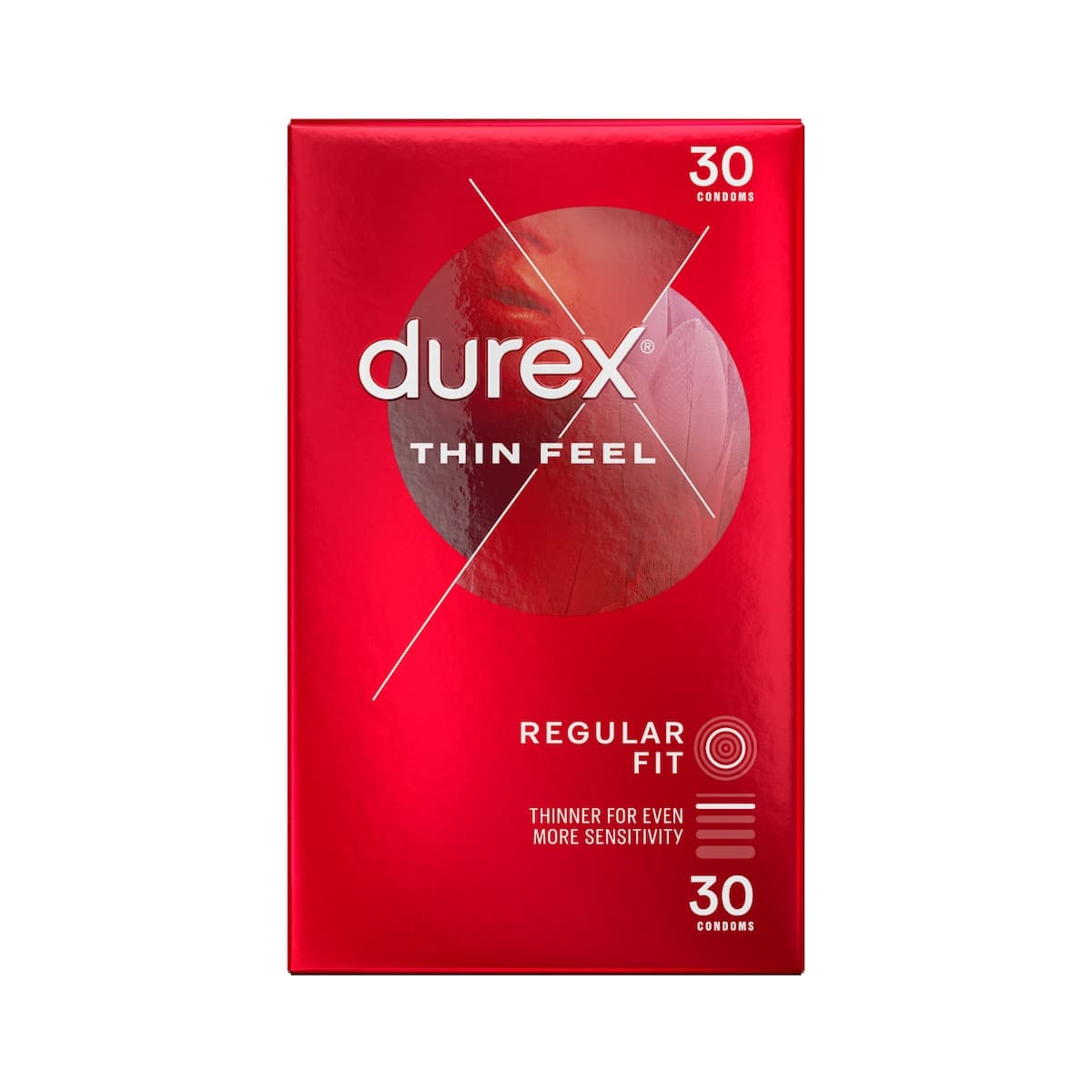 Thumbnail Durex Thin Feel Latex Condoms Regular Fit 30 Pack