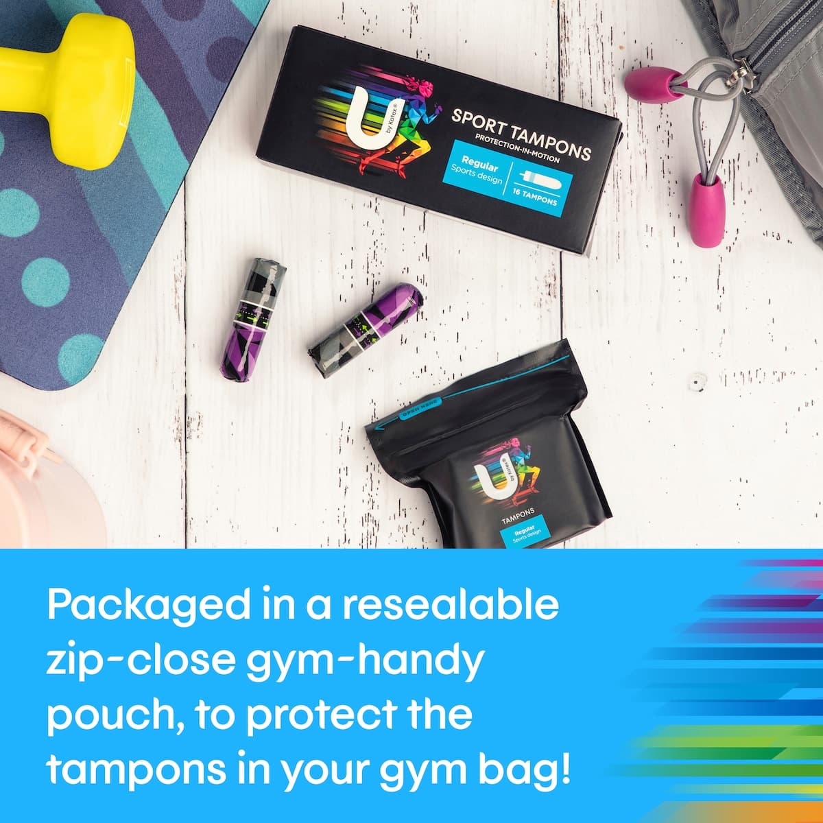 Thumbnail U By Kotex Sport Regular Tampon 16 Pack