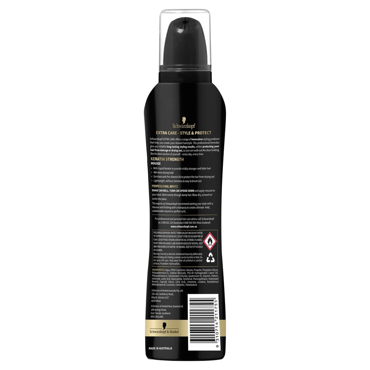 Thumbnail Schwarzkopf Extra Care Keratin Strength Mousse 150G