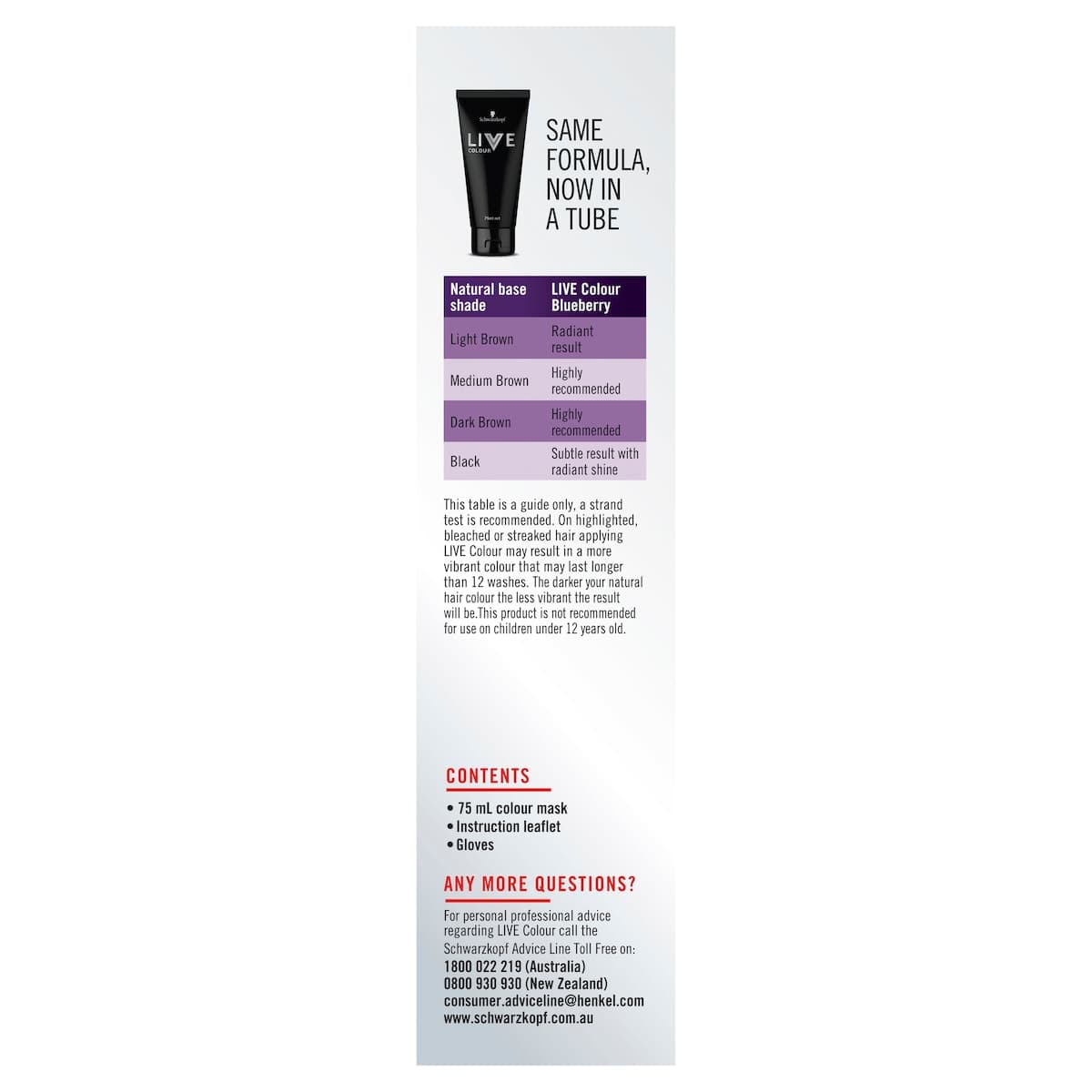 Thumbnail Schwarzkopf Live Colour Blueberry 75Ml