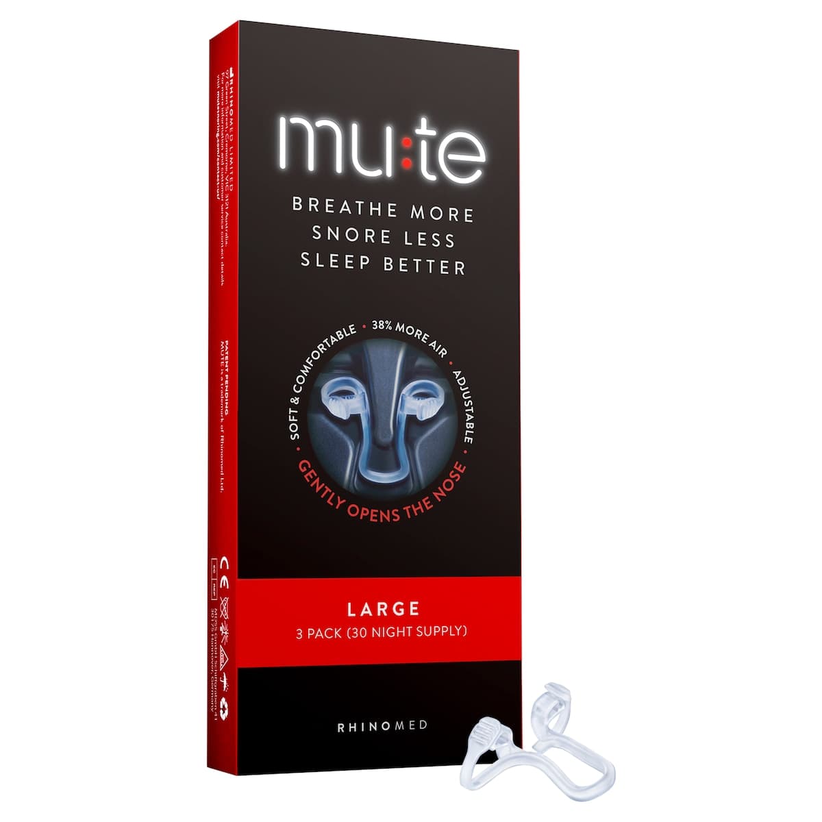 Thumbnail Mute Snoring Device Large 30 Nights Supply