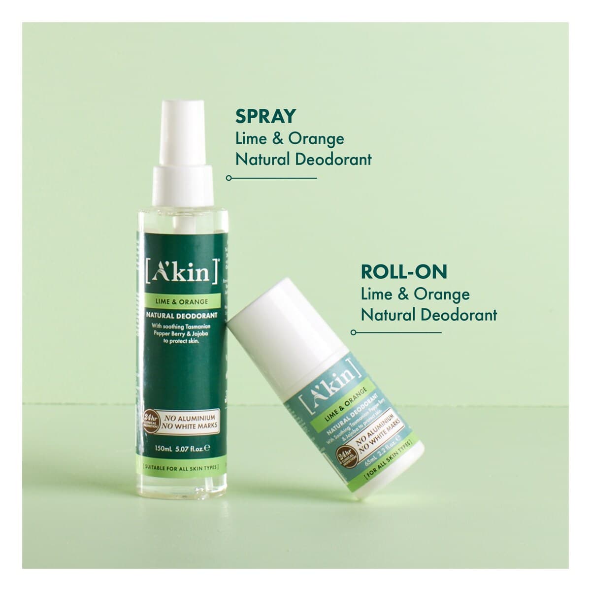 Thumbnail A'kin Desert Lime & Orange Deodorant Roll-On 65ml