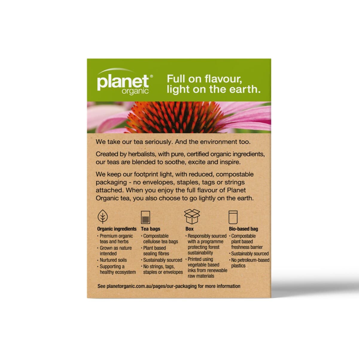 Thumbnail Planet Organic Echinacea Plus Tea 25 Tea Bags