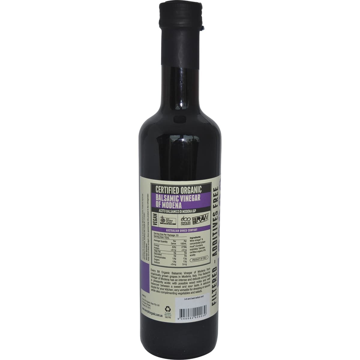 Thumbnail Every Bit Organic Raw Balsamic Vinegar Of Modena 500Ml