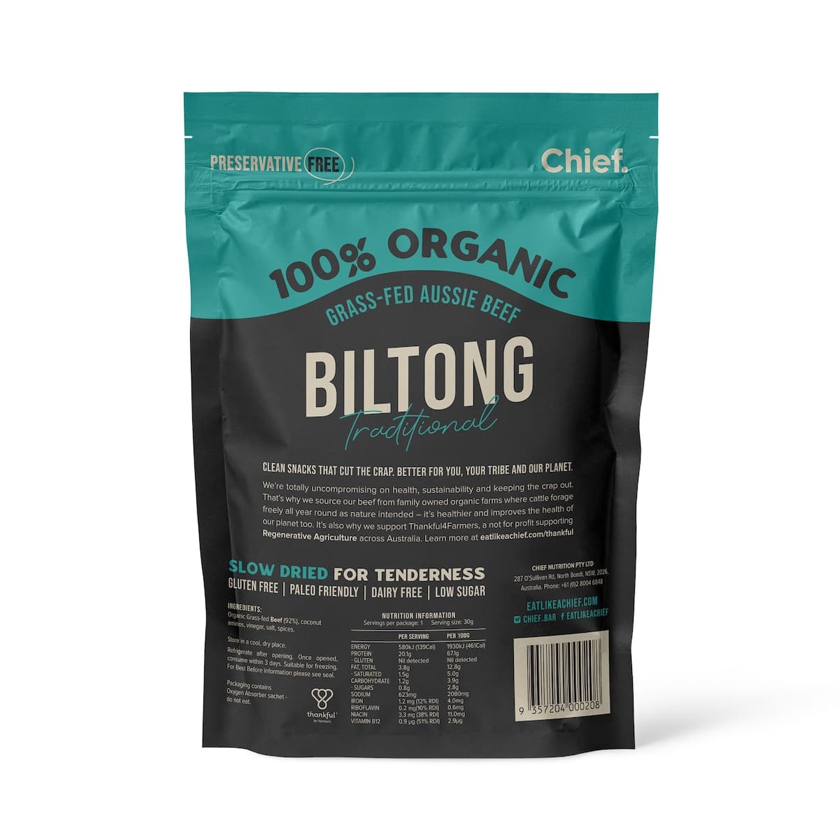 Thumbnail Chief Traditional Beef Biltong 30G