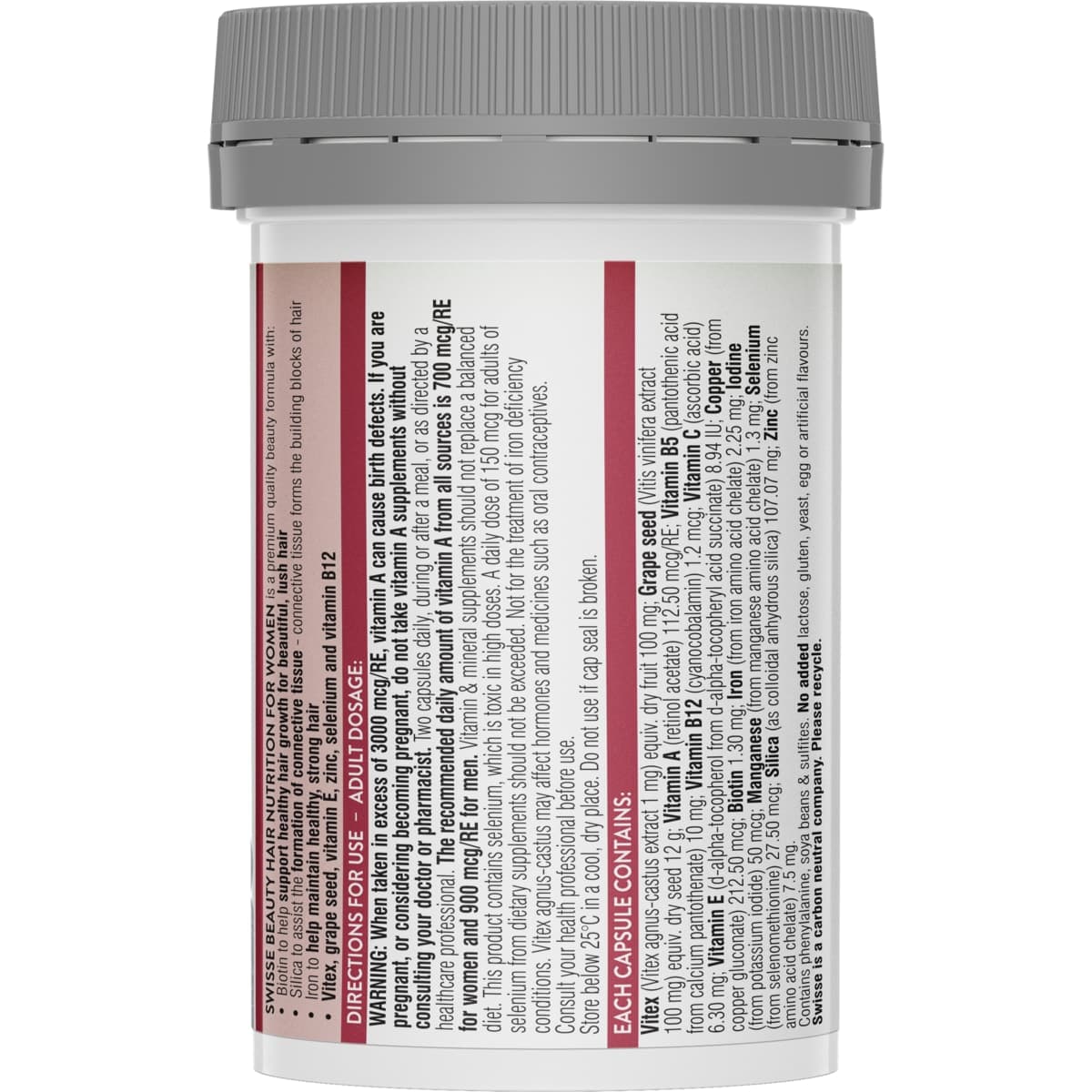 Thumbnail Swisse Beauty Hair Nutrition For Women 60 Capsules