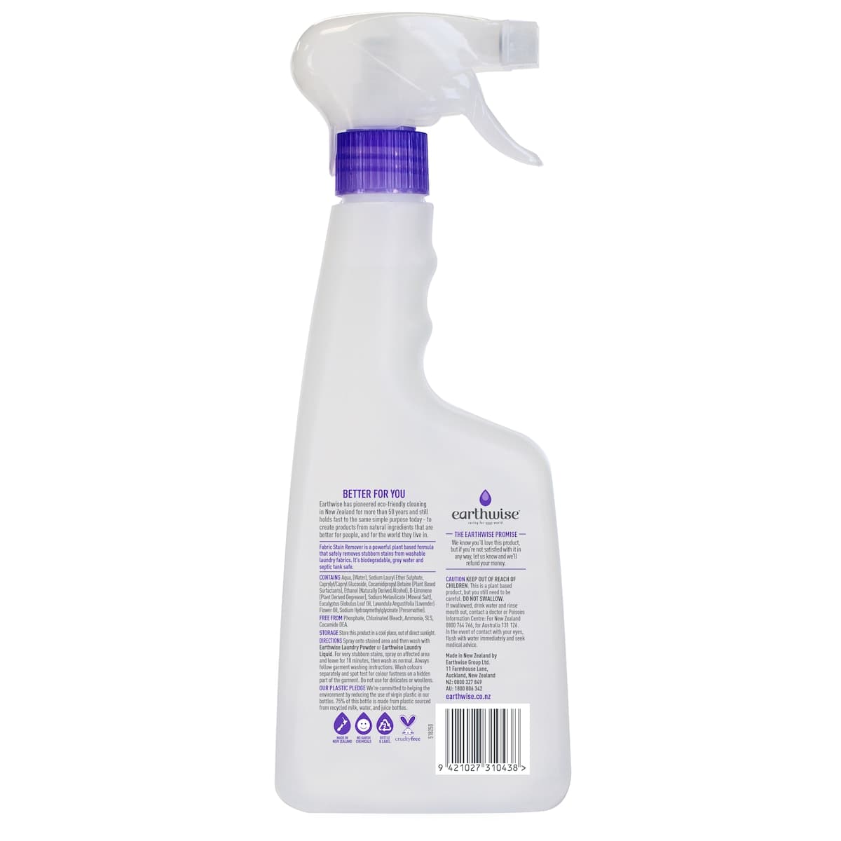 Thumbnail Earthwise Fabric Stain Remover Lavender & Eucalyptus 500Ml