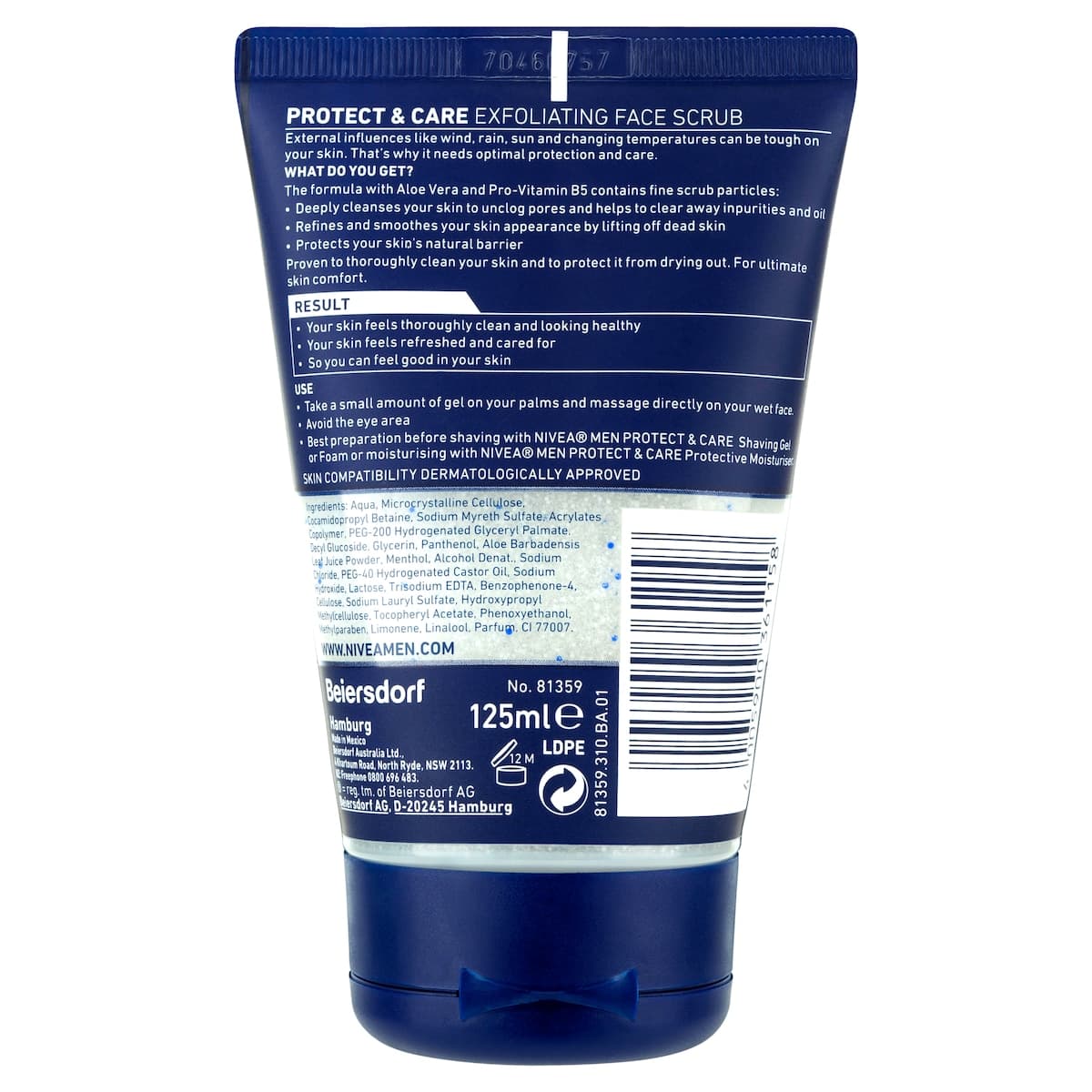 Thumbnail Nivea For Men Protect & Care Exfoliating Face Scrub 125Ml