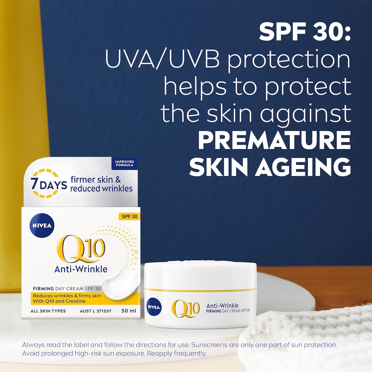 Thumbnail Nivea Q10 Anti Wrinkle Firming Day Cream Spf30 50Ml