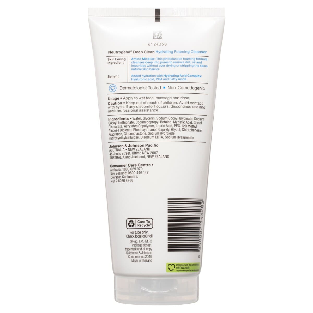 Thumbnail Neutrogena Deep Clean Hydrating Foaming Cleanser 175G