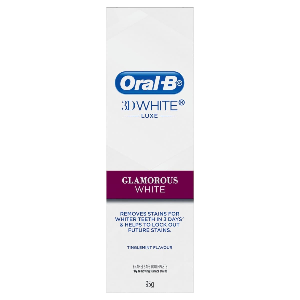 Thumbnail Oral B Toothpaste 3D White Luxe Glamorous White Paste 95G