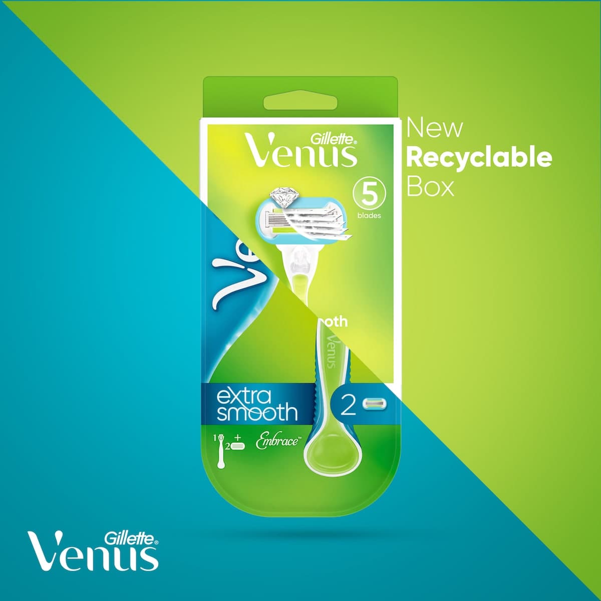 Thumbnail Gillette Venus Extra Smooth Razor Replacement Cartridges 4 Pack