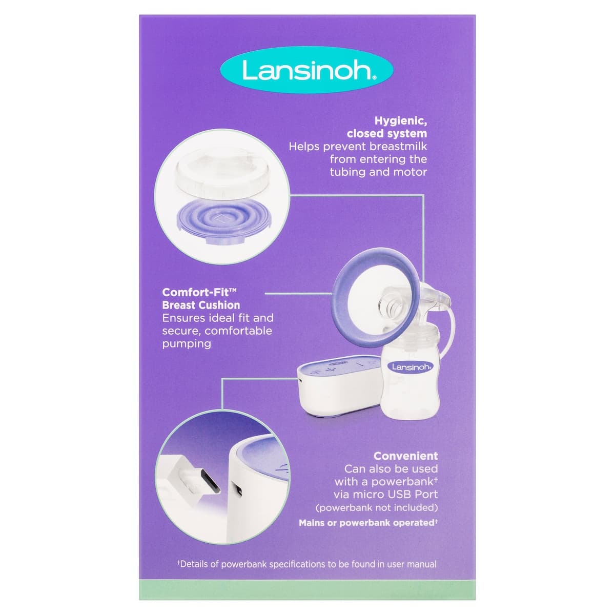 Thumbnail Lansinoh Compact Single Electric Breast Pump