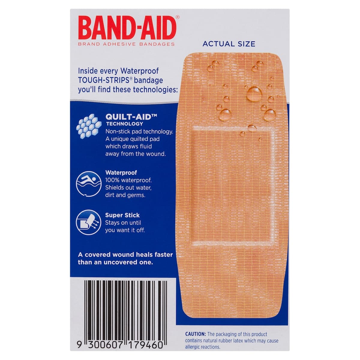 Thumbnail Band-Aid Waterproof Tough Strips Extra Large 10 Pack