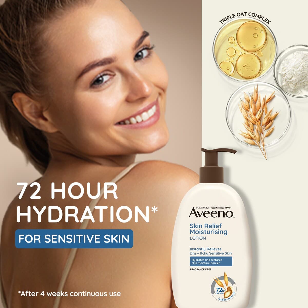 Thumbnail Aveeno Skin Relief Moisturising Lotion With Cooling Action 225Ml