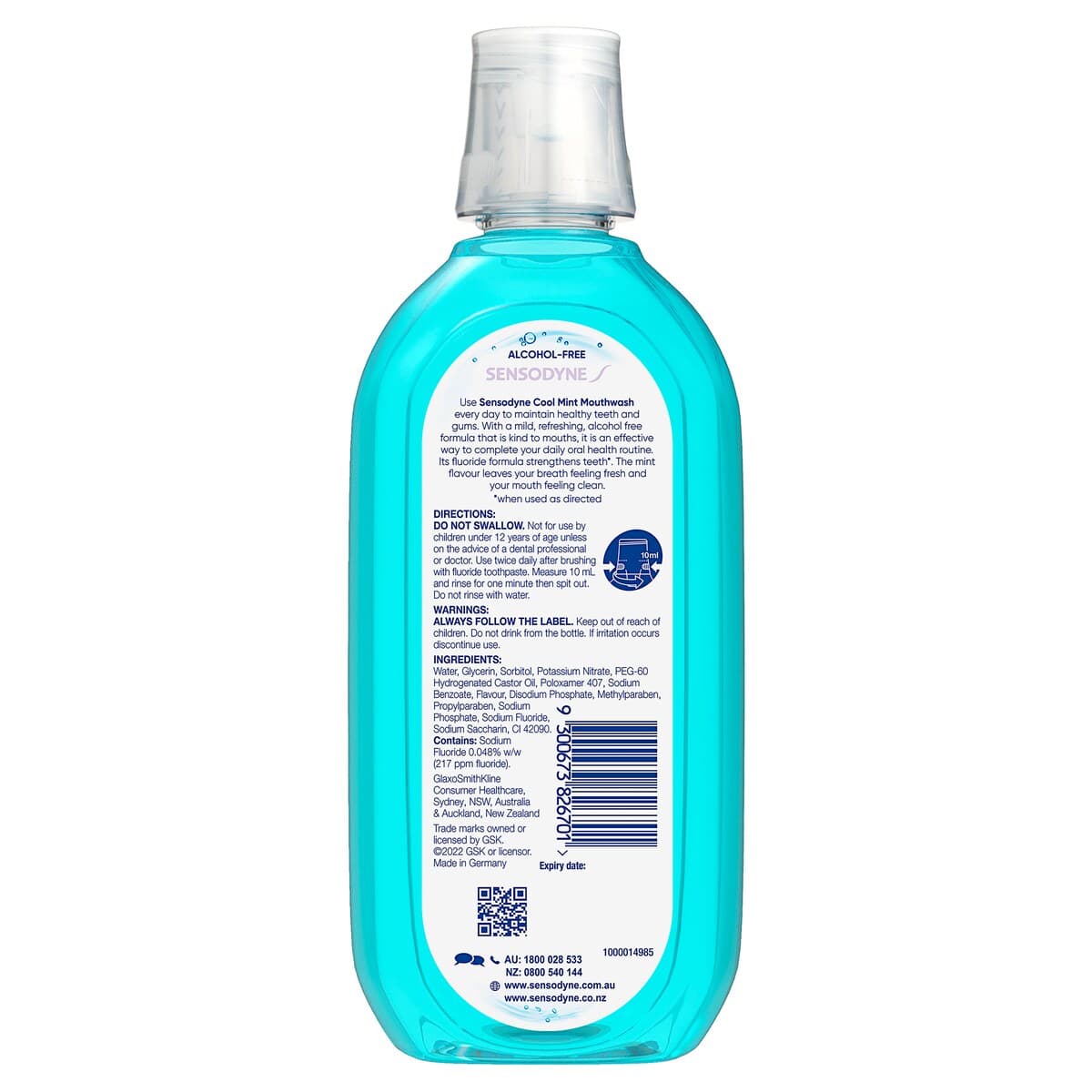 Thumbnail Sensodyne Alcohol Free Mouthwash Cool Mint 500Ml