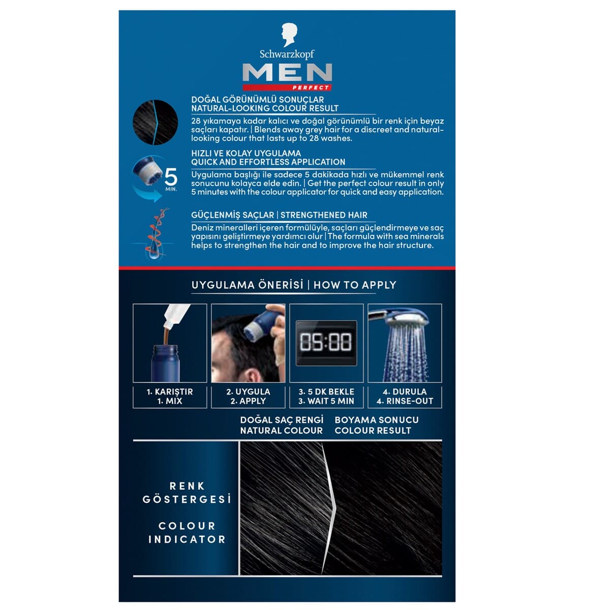 Thumbnail Schwarzkopf Men Perfect Anti-Grey Colour Gel 90 Black