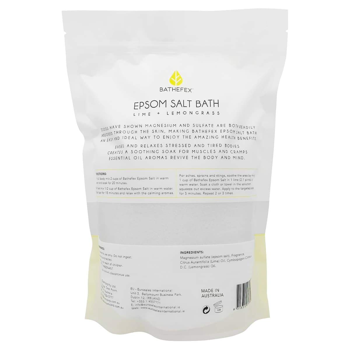 Thumbnail Bathefex Epsom Salt Lime & Lemongrass 1.4Kg