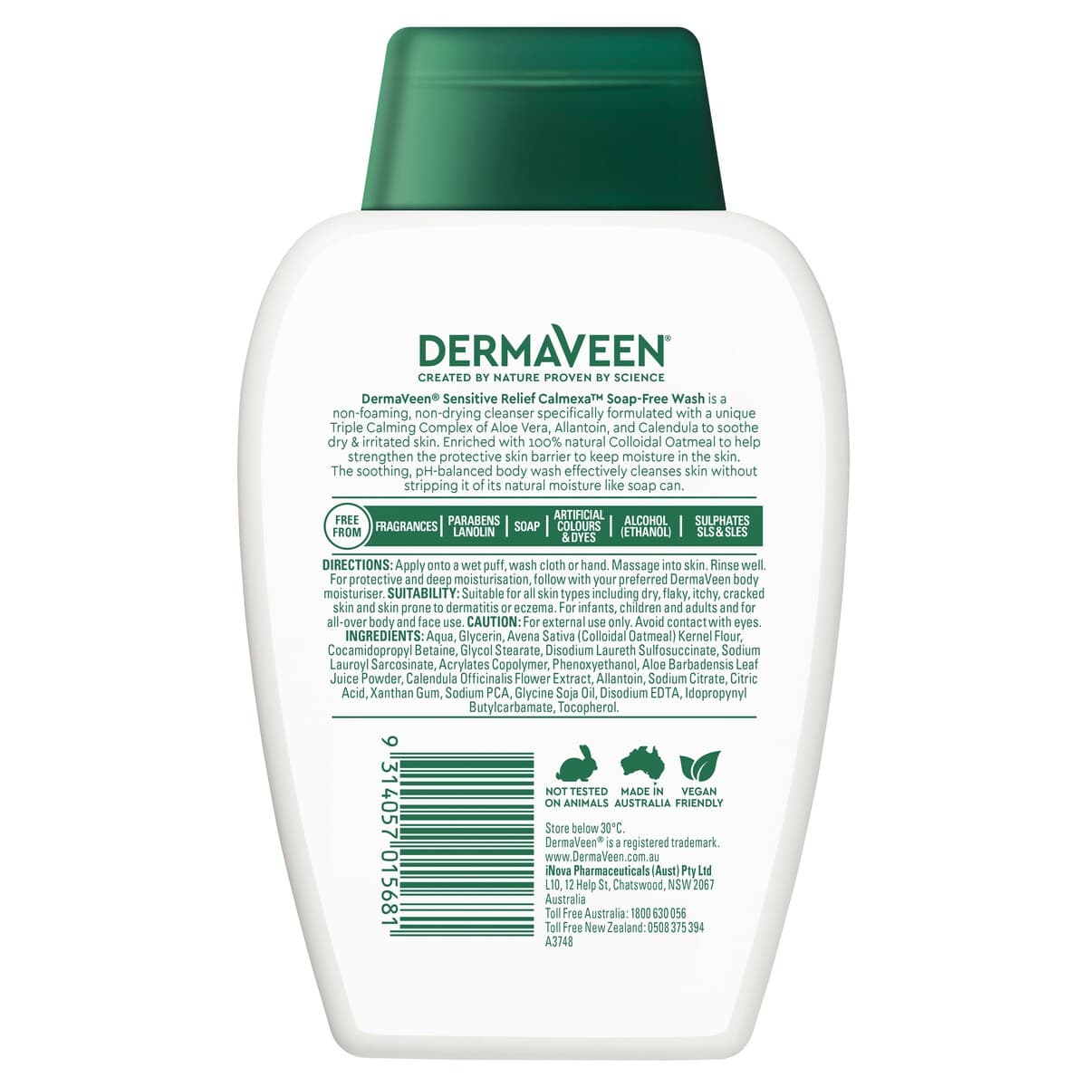 Thumbnail Dermaveen Sensitive Relief Calmexa Soap Free Wash 250Ml