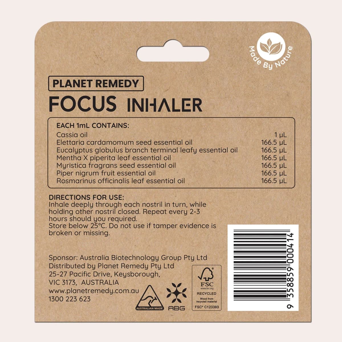 Thumbnail Planet Remedy Focus Inhaler 1Ml