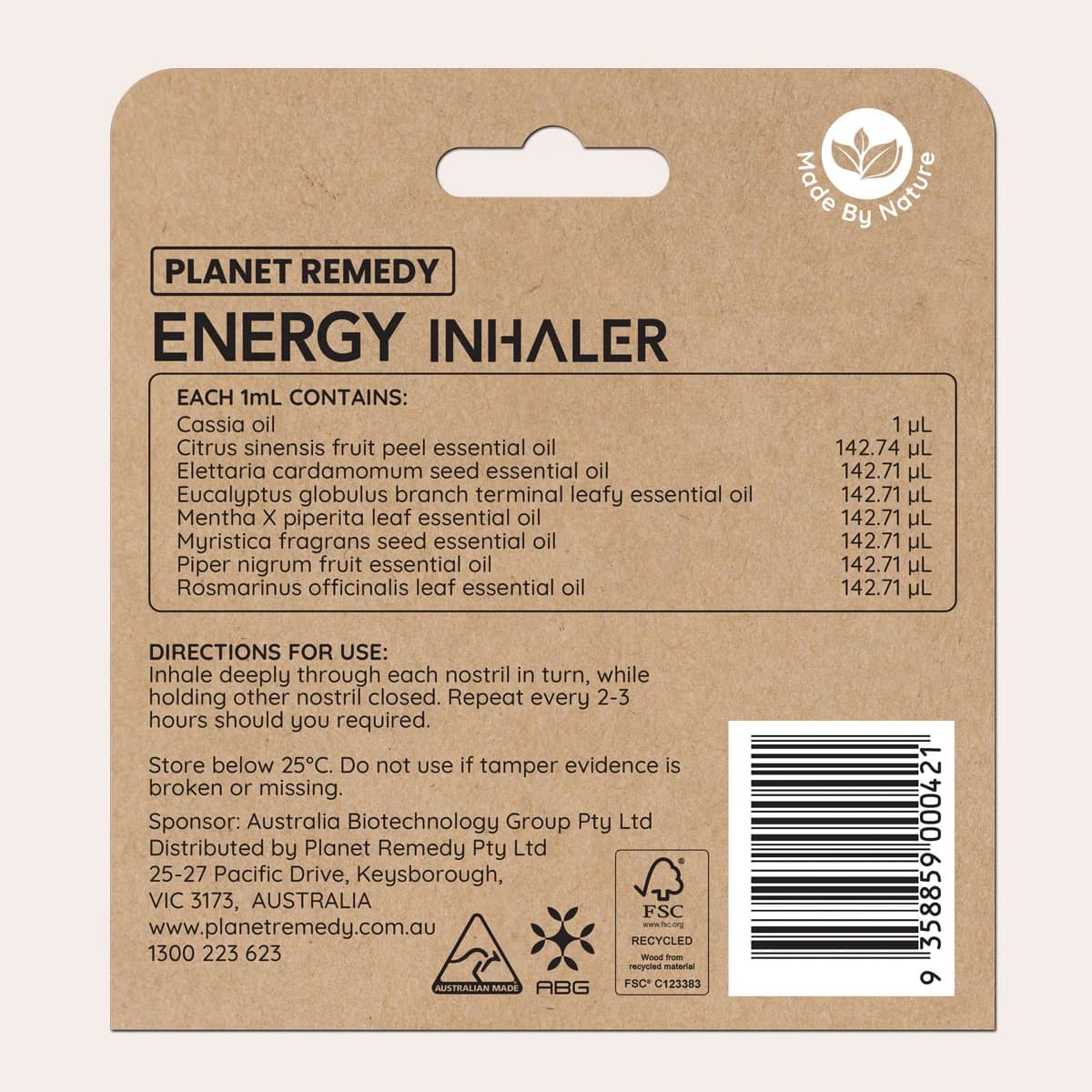 Thumbnail Planet Remedy Energy Inhaler 1Ml