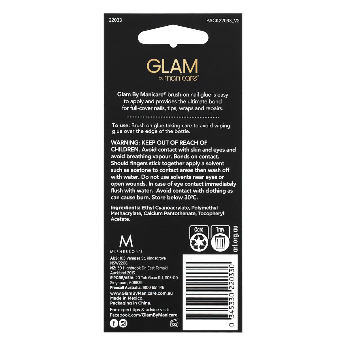 Thumbnail Manicare Glam Brush-On Nail Glue 4G