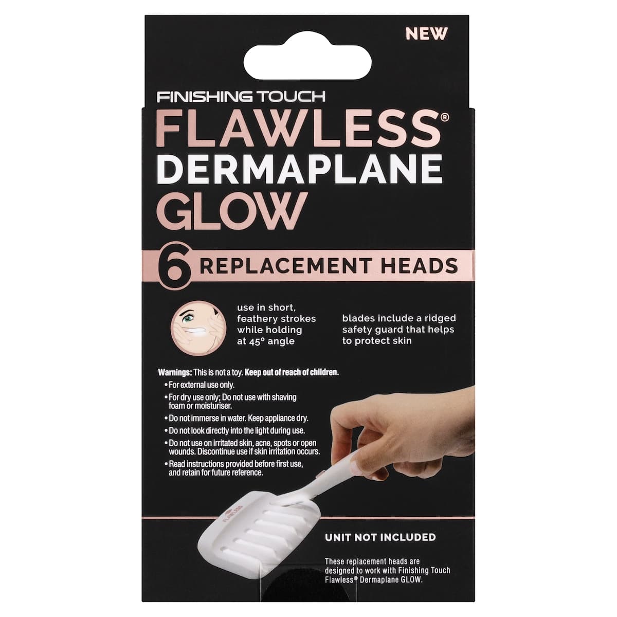 Thumbnail Finishing Touch Flawless Dermaplane Glow Replacement Heads 6 Pack