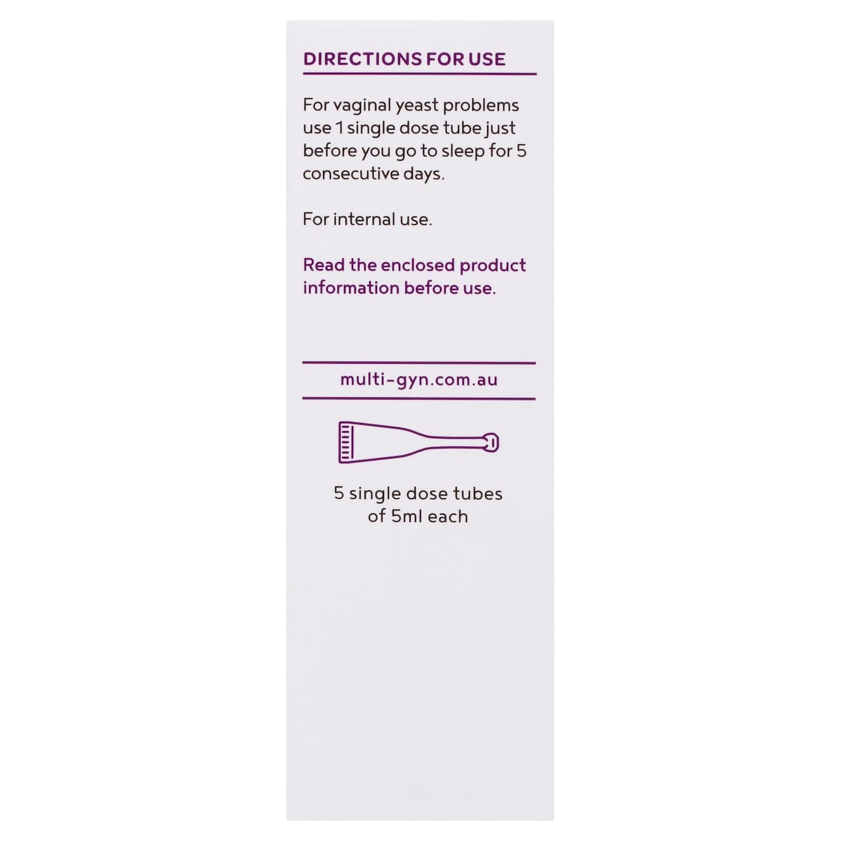 Thumbnail Multi-Gyn Flora Plus 5 X 5Ml Single Dose