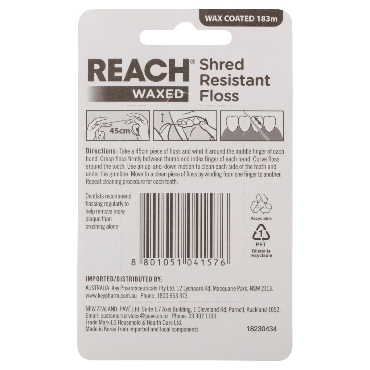 Thumbnail Reach Dental Floss Waxed 183M