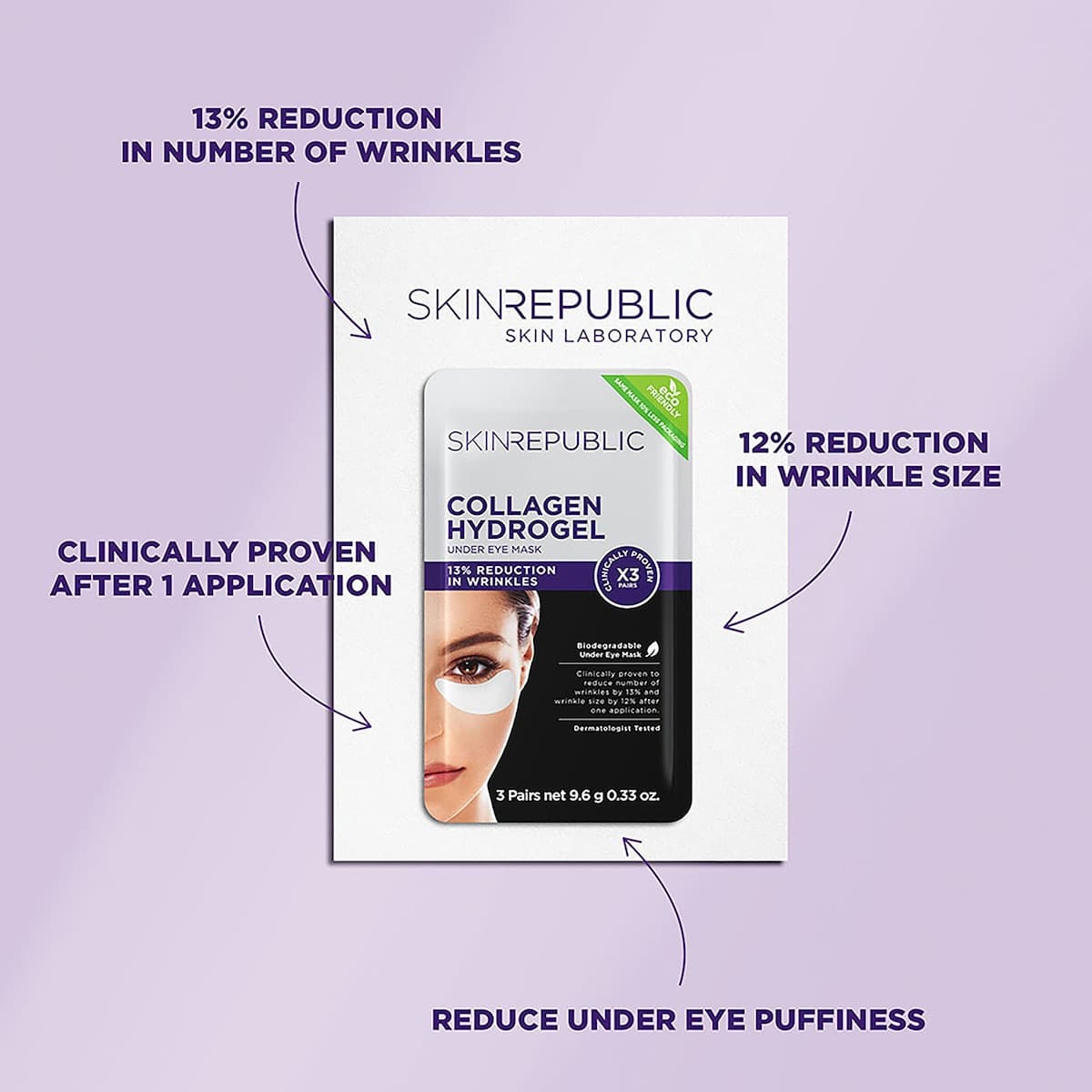 Thumbnail Skin Republic Collagen Hydrogel Under Eye Patch (3 Pairs)