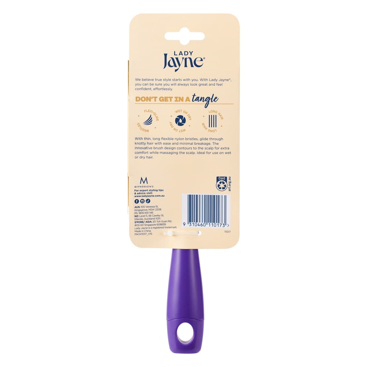 Thumbnail Lady Jayne Flexi-Glide Detangling Brush