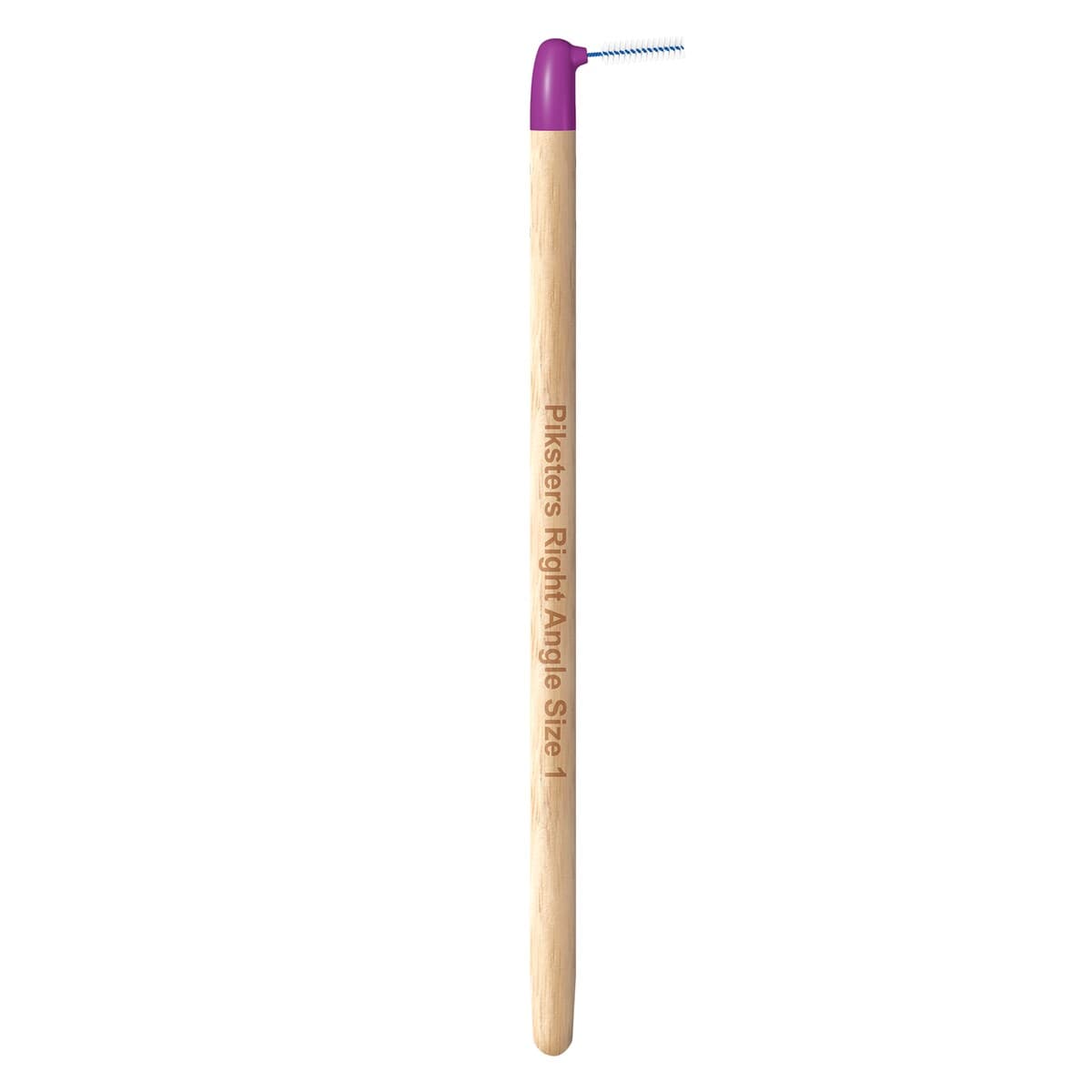 Thumbnail Piksters Bamboo Right Angle Intertendental Brush Size 1 Purple 6 Pack