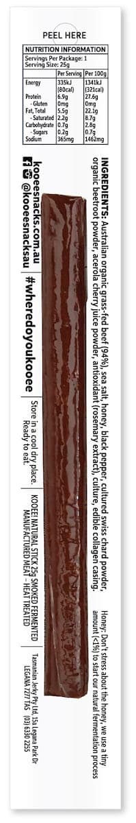 Thumbnail Kooee Sticks Organic Beef Sea Salt 25G