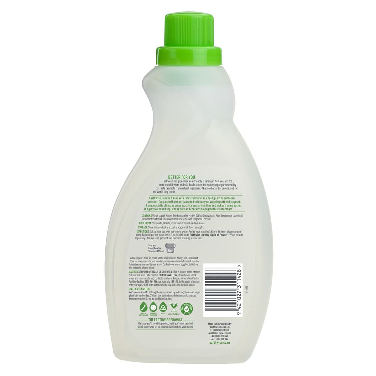 Thumbnail Earthwise Fabric Softener Papaya & Aloe Vera 1L