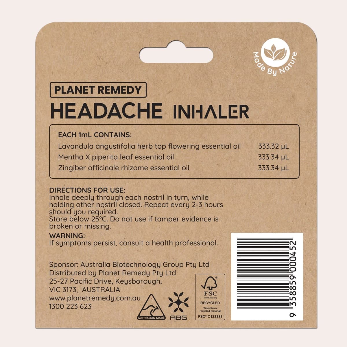 Thumbnail Planet Remedy Headache Inhaler 1Ml